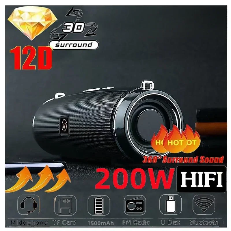 Holy Stone Drone Hs175 - Alto-falante sem fio portátil, Bluetooth, 200W