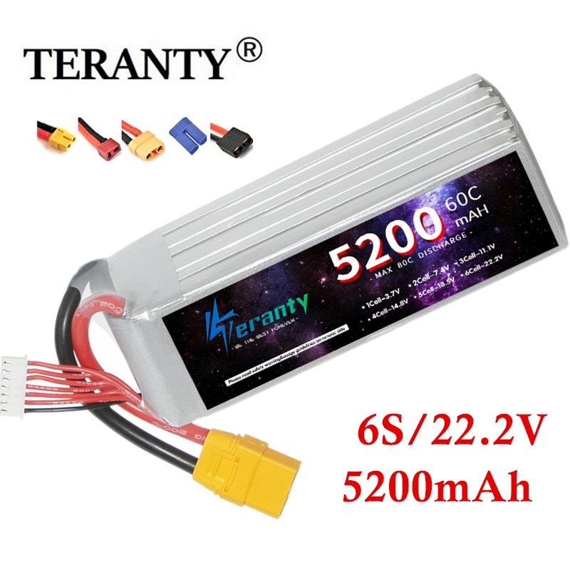 Drone Battery 4S - TERANTY-Bateria Lipo com Plugue para Tanque,
