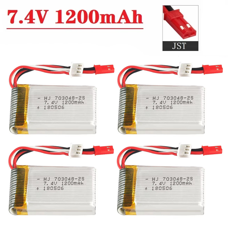 Drone Battery Li-Ion - Bateria Lipo 2S 7,4V 1200mAh 703048