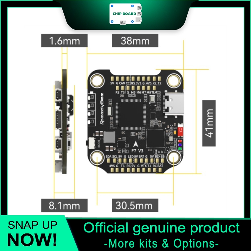 Betaflight Fc F7 - Controladora de Drone SpeedyBee F7 V3,