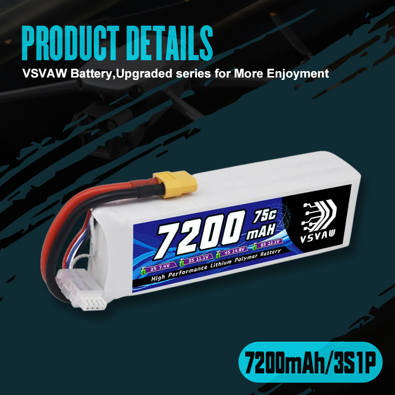 Vsvaw 3s lipo bateria 11.1v 72 - Drone Battery 3S avaliação e preço