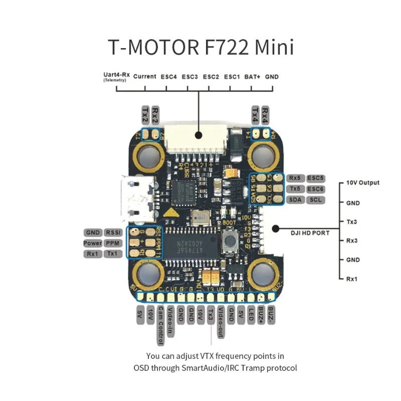 Combo ESC 4 em 1 T-Motor MINI  - Betaflight Fc F7 avaliação e preço