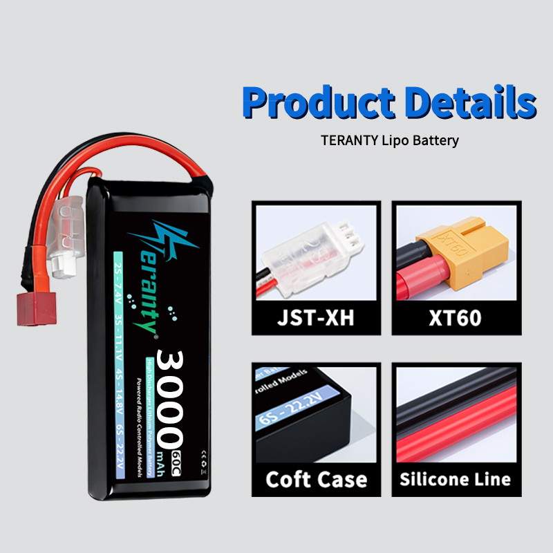 Bateria Lipo TERANTY 2S 3000mA - Drone Battery 4S avaliação e preço