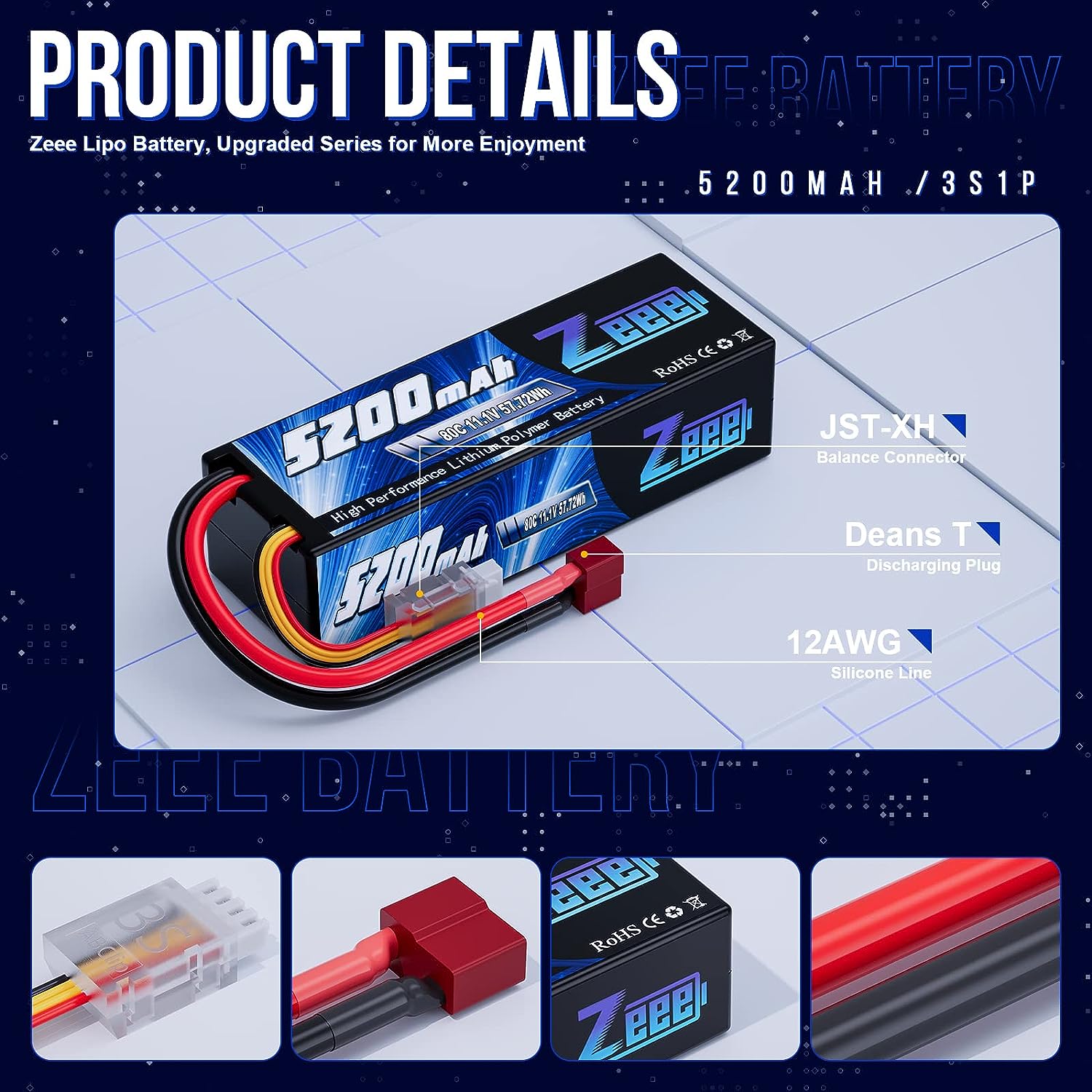 1/2 pces zee 3s 5200mah bateri - Drone Battery 3S avaliação e preço