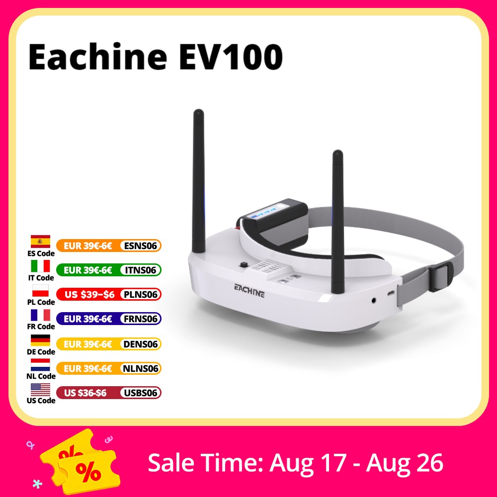 Eachine EV100 720*540 5.8G 72C - Drone Battery Box avaliação e preço