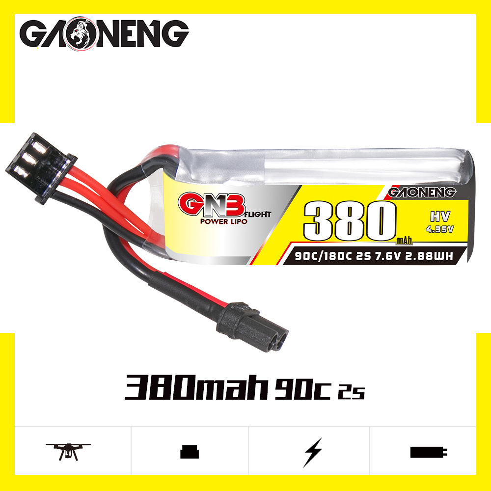 Bateria Lipo GNB 2S 7.6V 380mA - Drone Battery Lipo avaliação e preço