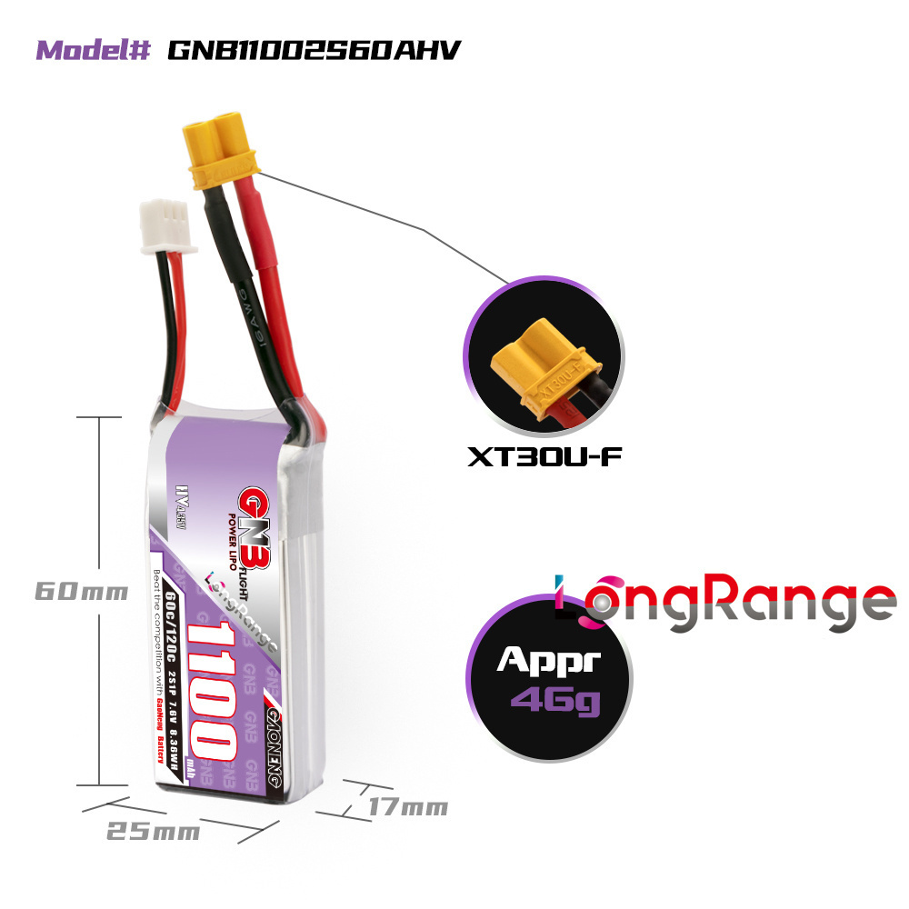 Gbn 1100mah 2S 3S 4S 6S 60c/12 - Drone Battery 4S avaliação e preço