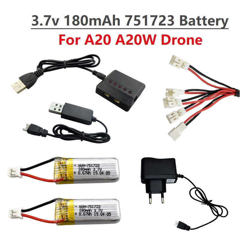 Bateria Lipo Original 3.7V 180 - Drone Battery Balance Charger avaliação e preço
