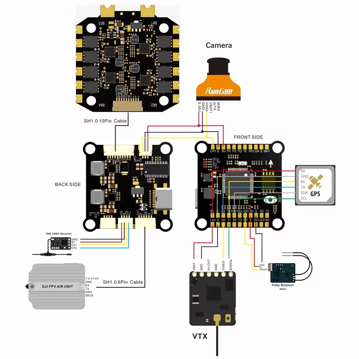 Controlador de Voo F405 F722 F - Betaflight Fc F7 avaliação e preço